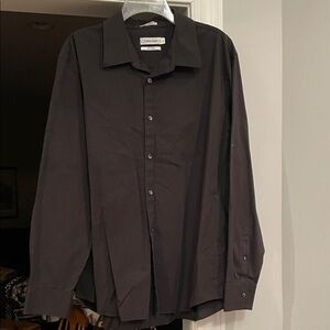 Calvin Klein Men's Charcoal Dress Shirt
